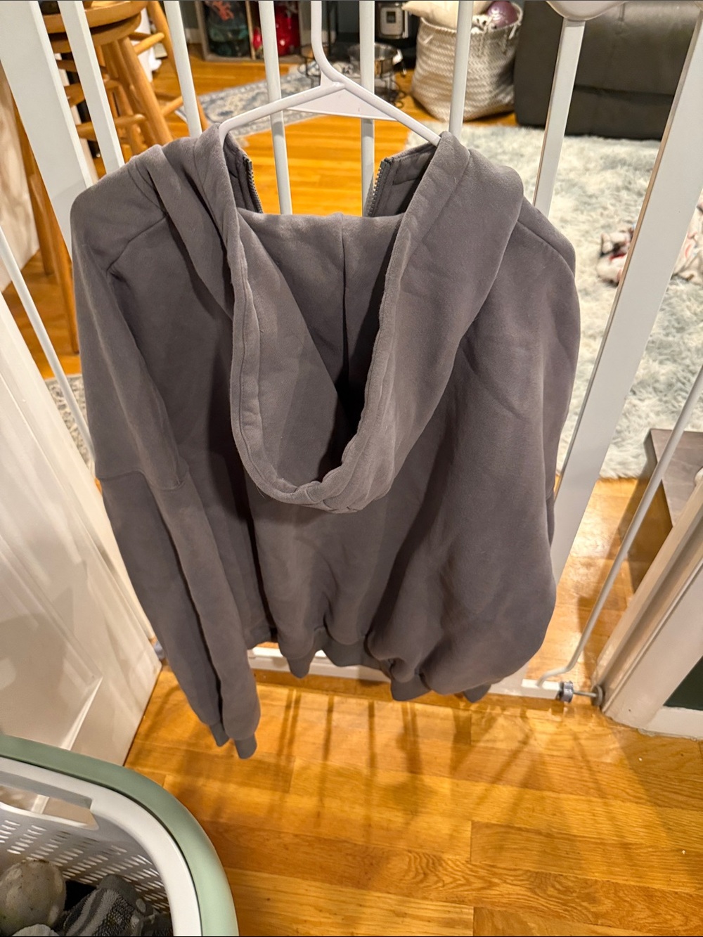 Comfrt grey zip up hoodie size M - Picture 3 of 3